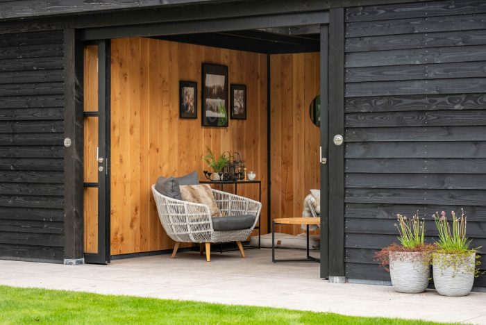 Buitenverblijf Rome - luxe houten tuinkamer